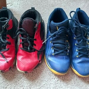 Under Armour Kids Red and Blue Sneakers